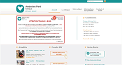 Desktop Screenshot of clinique-beuvry.fr
